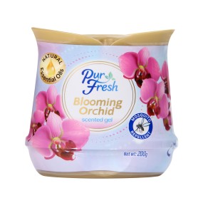 Gel Air Freshener Supplier - 200g Blooming Orchid Scented Office Car Hotels