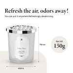 固体空气清新剂生产厂家 - 150克白皂香浴室车用液体图案