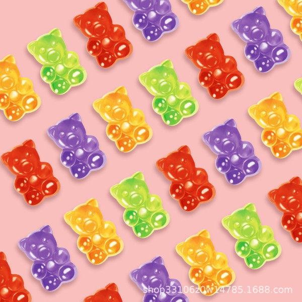 Customizable OEM Food Grade Bear Gummy Functional Candy Vitamin-Infused Fruit Dessert  for Overseas Products