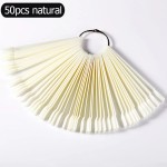 指甲贴片图表供应商 - 椭圆形50片艺术展示