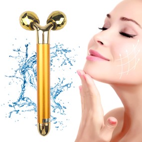 Facial Massager Manufacturer - Private Label 24K Gold Vibrating