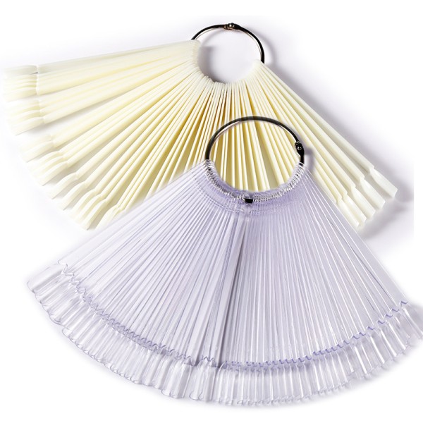 指甲贴片图表供应商 - 椭圆形50片艺术展示