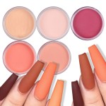 美甲粉厂家 - 专业15克裸橙色