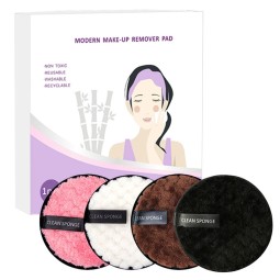 清洁粉扑供应商 - 超细纤维可水洗重复使用定制