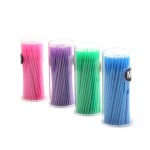 睫毛工具供应商 - 100支/袋一次性微刷棉签