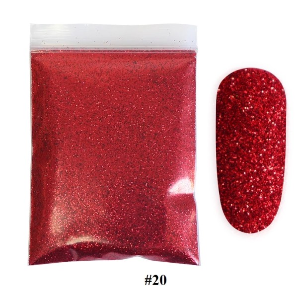 Nail Glitter Supplier - 10g Colorful Sparkly Chrome