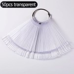 指甲贴片图表供应商 - 椭圆形50片艺术展示