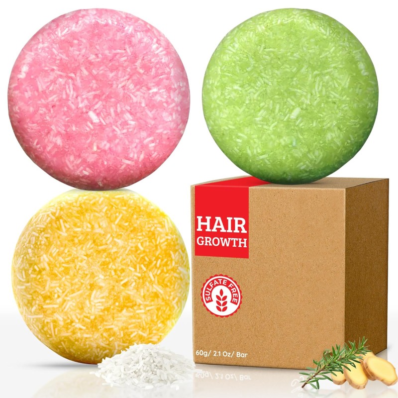 Shampoo Bar Set Supplier - 3 Pack pH Balanced Ginger