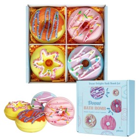 Bathbombs Gift Set Manufacturer - Natural 4 Scents Organic Donut Ladies