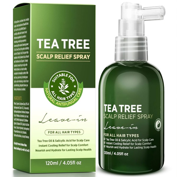 Scalp Care Spray Factory - Natural Vegan Organic Tea Tree Relief Spray