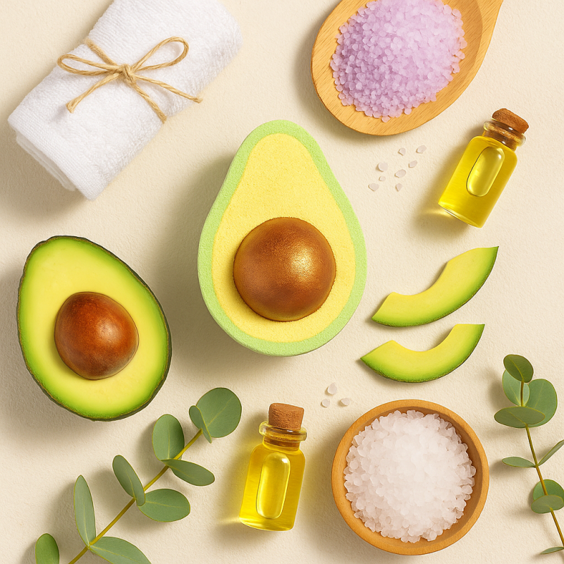 Bath Bomb Set Supplier - OEM Eco Friendly Avocado Skin Care Oil