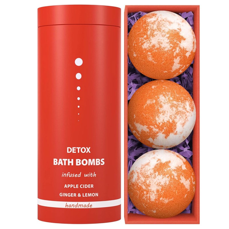 Detox Bath Bomb Manufacturer - Apple Cider Ginger Lemon