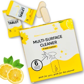 Cleaning Tablet Supplier - 6 Pack Eco Friendly Biodegradable Lemon Scent