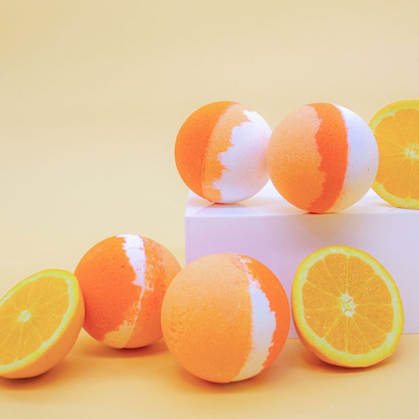 Bath Bombs Supplier - Private Label Handmade Natural Organic Fresh Orange