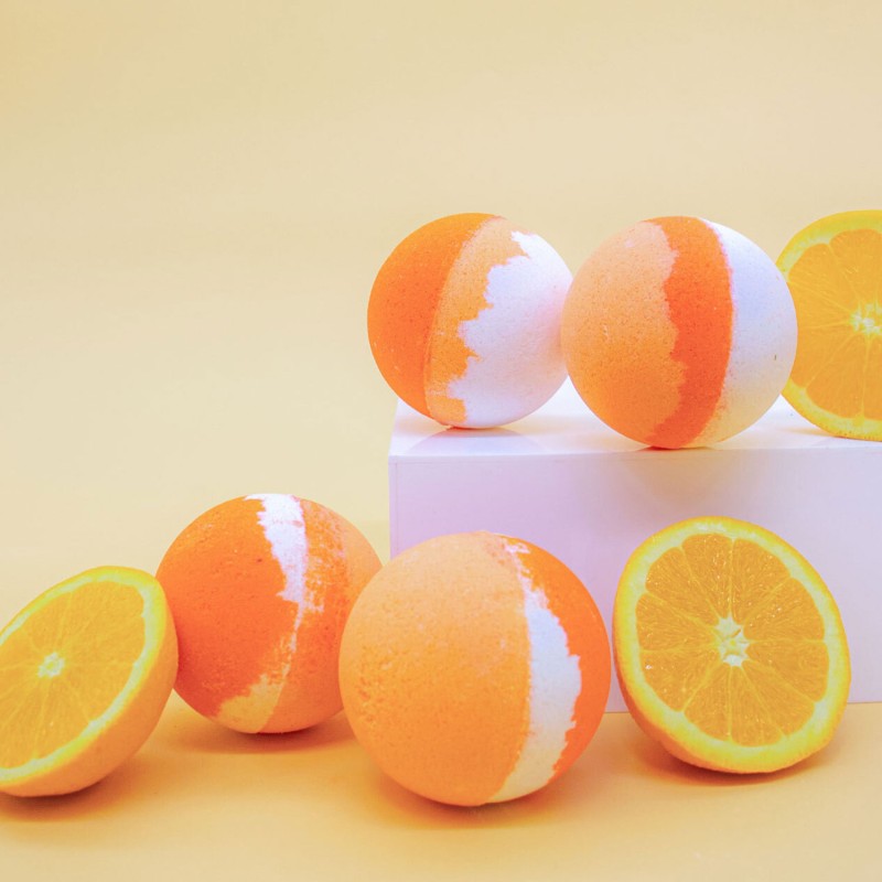 Bath Bombs Supplier - Private Label Handmade Natural Organic Fresh Orange