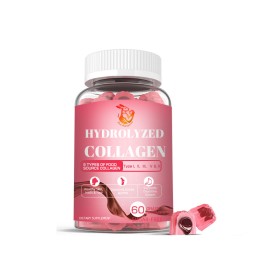 Hydrolyzed Collagen Gummies Factory - OEM ODM Skin Nails Hair Biotin Vitamin