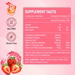 Collagen Gummies Supplier - OEM Strawberry Biotin Vitamin C Hair Skin