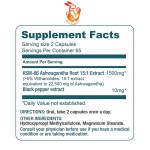 Ashwagandha Capsules Manufacturer - Private Label 1500mg KSM-66 Mood Balance Sleep