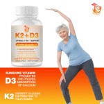 Vitamin K2 Capsules Manufacturer - OEM MK7 Non-GMO Gluten Free Bones Immunity