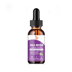 Sea Moss Liquid Drops Factory - Black Seed Oil Soursop Elderberry Antioxidant Skin