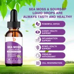 Sea Moss Liquid Drops Factory - Black Seed Oil Soursop Elderberry Antioxidant Skin