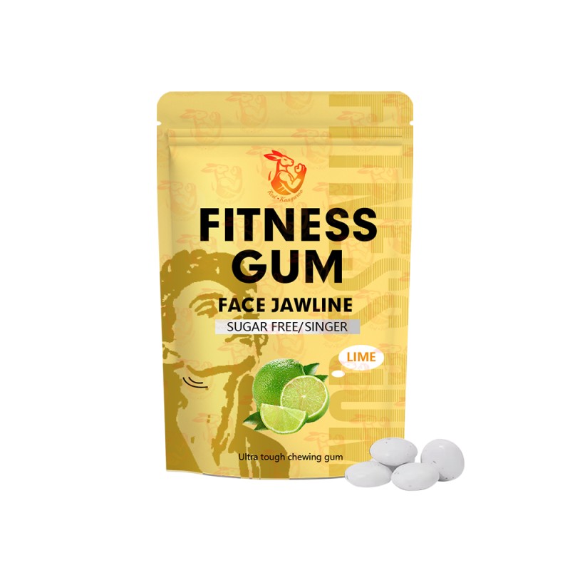 Fitness Gum Manufacturer - Private Labels Face Workout Lemon Vegan Chewing