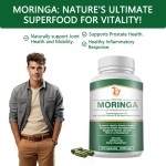 Moringa Leaf Capsules Factory - OEM Natural Green Antioxidant Energy Metabolism