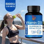 Vitamin D3 Softgel Supplier - Customization Label Immune 50000 IU Softgels