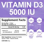 Vitamin D3 Softgel Supplier - Factory Wholesale Bone Teeth 5000 IU Softgels