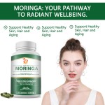 Moringa Leaf Capsules Factory - OEM Natural Green Antioxidant Energy Metabolism
