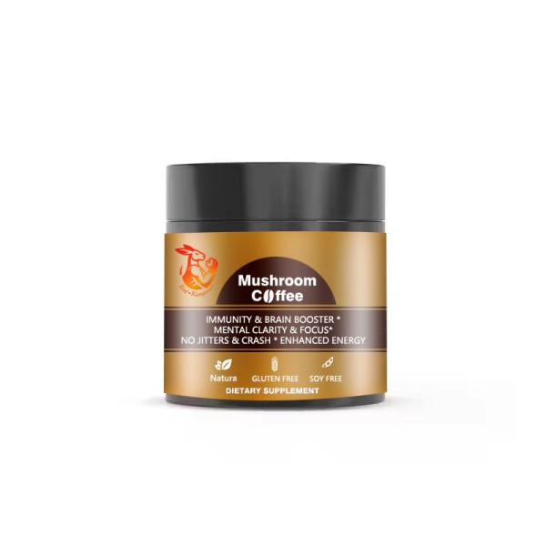 Black Instant Coffee Supplier - OEM Healthy Herbal Mushroom Digestion Gut Health