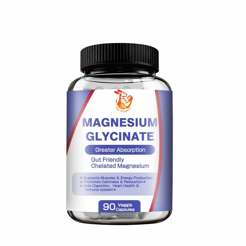 Magnesium Glycinate Capsules Supplier - Private Label Adult Muscles Energy Support