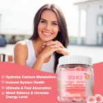 Vitamin D3 K2 Gummies Manufacturer - Private Label Mood Energy Calcium Softgel
