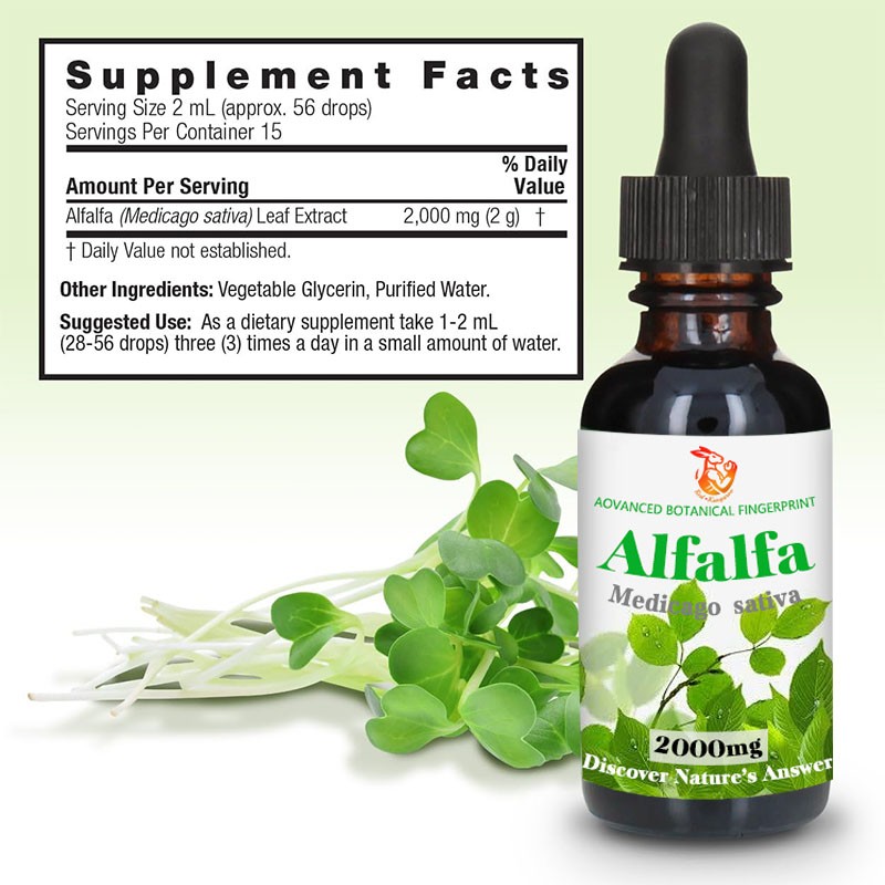 Alfalfa Drops Factory - OEM Factory Customized Immune Energy Detoxification
