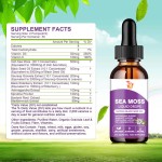 Sea Moss Liquid Drops Factory - Black Seed Oil Soursop Elderberry Antioxidant Skin
