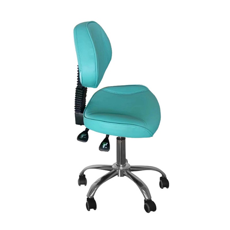 Rolling Stool Manufacturer - Adjustable Swivel Chair With Backrest