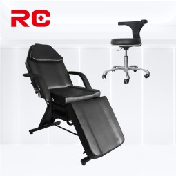 Beauty Recliner Bed Supplier - Black White Adjustable Massage Bed
