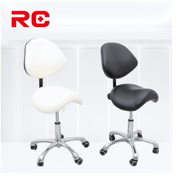 Dental Stool Manufacturer - Ergonomic PU Leather Saddle Stool
