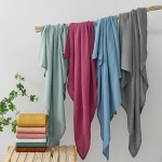 Bamboo Cotton Blanket Supplier - 120x110cm Double Layer Soft
