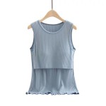 Maternity Sleepwear Manufacturer - 3XL Nursing Sleep Vest Nighty