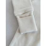 Cotton Romper Manufacturer - Unisex White Zipper Footie Bodysuit