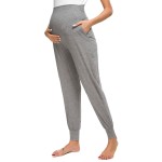 Pregnant Pants Factory - High Waist Belly Knitted Jogger Pants