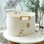 Baby Diaper Caddy Manufacturer - Cotton Rope Laundry Storage Basket