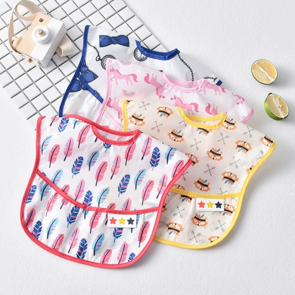 Feeding Bib Manufacturer - Polyester Smock Waterproof Apron