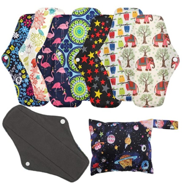 Cloth Menstrual Pads Manufacturer - Washable Bamboo Charcoal Pads