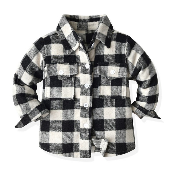 Baby Plaid Shirts Factory - Custom Printing Children Cotton Button Down