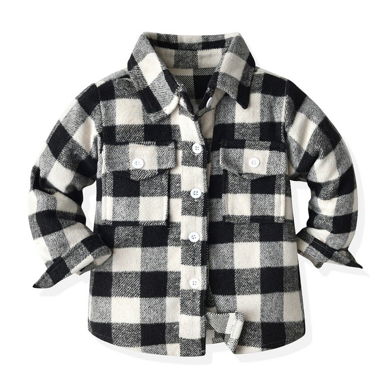 Baby Plaid Shirts Factory - Custom Printing Children Cotton Button Down