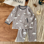 Kids Pajamas Supplier - Soft Cotton Printing Long Sleeve 2pcs Set