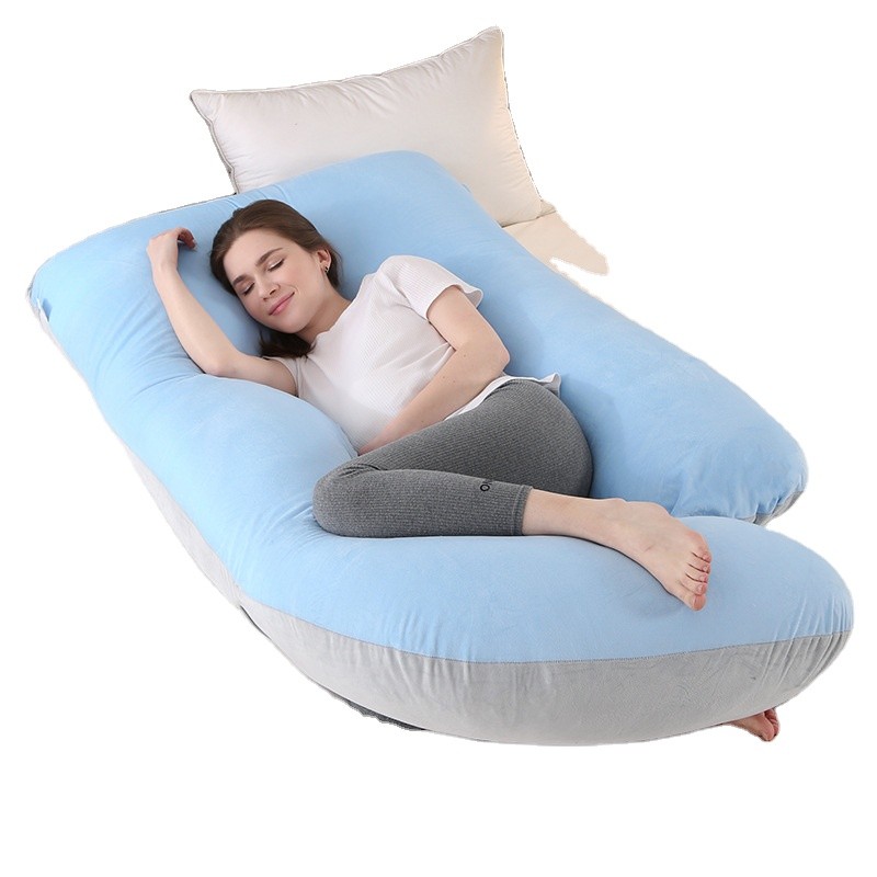 Pregnant Woman Pillow Manufacturer - J-type Crystal Velvet Detachable