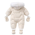 Baby Winter Romper Manufacturer - Heavy Long Sleeve Double Zipper Jumpsuit